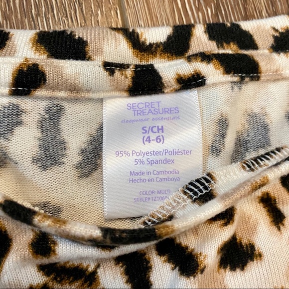 Secret Treasures Animal Print Drawstring Top - Picture 9 of 9